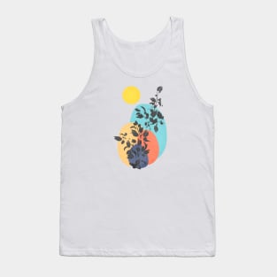 Minimalist Abstract Nature Art #10 Gentle Plant Tank Top